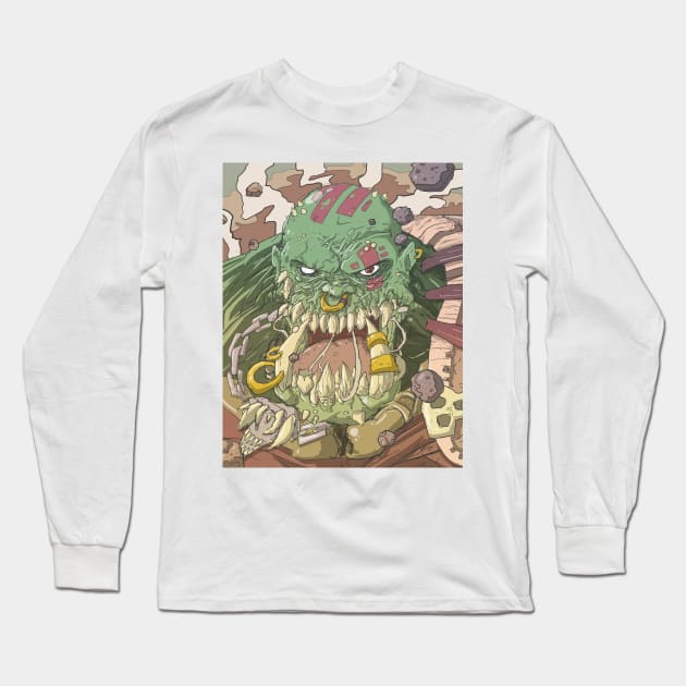 Orc Rage Long Sleeve T-Shirt by rezon